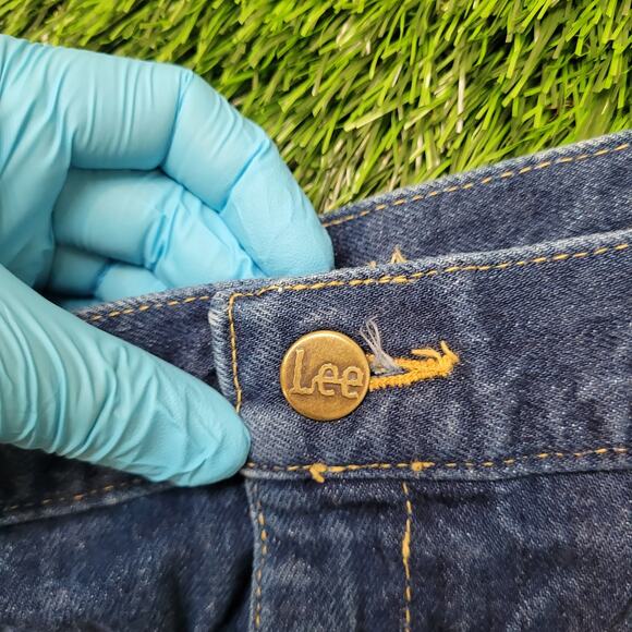 VTG 80s Lee High Waisted Mom Jeans Womens 27x32 Pleated Tapered - Picture 4 of 8